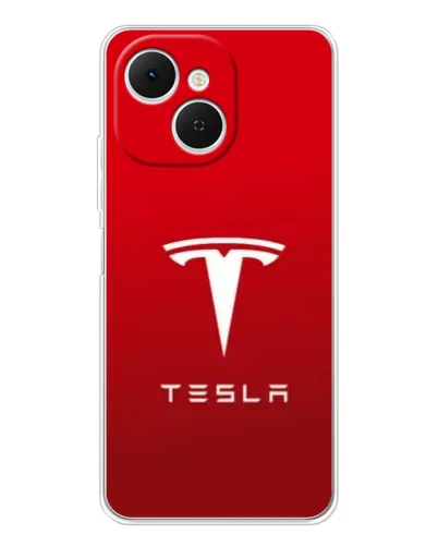 Чехол для TECNO Spark 40C с картинкой «Tesla Red Classic»