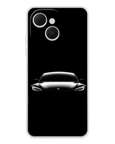 Чехол для TECNO Spark 40C с картинкой «Фары Tesla Night»