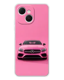 Чехол для TECNO Spark 40C с картинкой «Розовый Mercedes AMG»