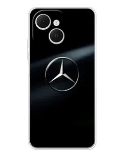 Чехол для TECNO Spark 40C с картинкой «Mercedes на металле»
