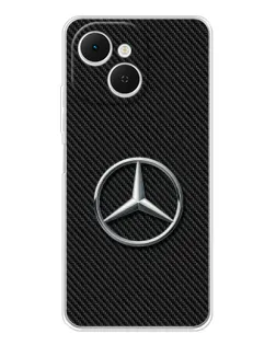 Чехол для TECNO Spark 40C с картинкой «Карбоновый Mercedes стиль»