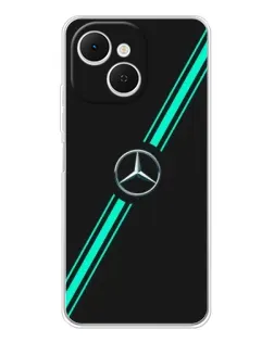 Чехол для TECNO Spark 40C с картинкой «Спортивные линии Mercedes»