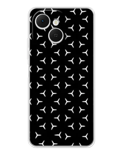 Чехол для TECNO Spark 40C с картинкой «Mercedes паттерн звезд» Чехол для TECNO Spark 40C с картинкой «Mercedes паттерн звезд»