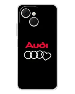 Чехол для TECNO Spark 40C с картинкой «Логотип Audi Heart» Чехол для TECNO Spark 40C с картинкой «Логотип Audi Heart»