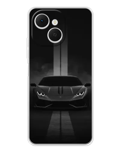 Чехол для TECNO Spark 40C с картинкой «Lamborghini симметрия дорог»