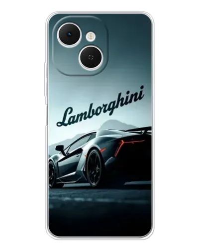 Чехол для TECNO Spark 40C с картинкой «Классическая надпись Lamborghini»
