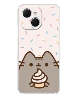 Чохол для TECNO Spark 40C з картинкою «Пушин з кексом»