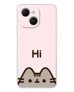 Чохол для TECNO Spark 40C з картинкою «Пушин каже Hi»
