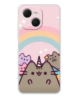 Чохол для TECNO Spark 40C з картинкою «Єдиноріг Pusheen»