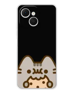 Чохол для TECNO Spark 40C з картинкою «Пушин на чорному»