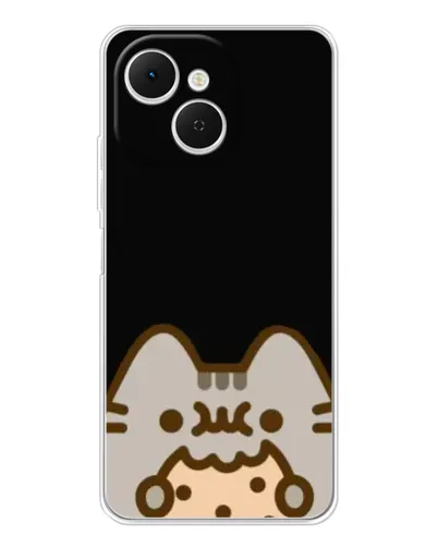 Чохол для TECNO Spark 40C з картинкою «Пушин на чорному»