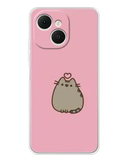 Чохол для TECNO Spark 40C з картинкою «Pusheen серце»