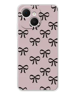 Чехол для TECNO Spark 40C с картинкой «Черные бантики» Чехол для TECNO Spark 40C с картинкой «Черные бантики»