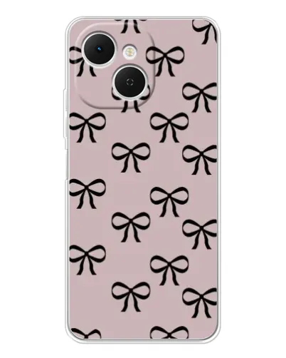 Чехол для TECNO Spark 40C с картинкой «Черные бантики» Чехол для TECNO Spark 40C с картинкой «Черные бантики»