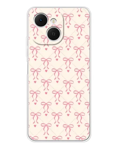 Чехол для TECNO Spark 40C с картинкой «Розовые бантики Coquette» Чехол для TECNO Spark 40C с картинкой «Розовые бантики Coquette»