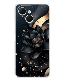 Чехол для TECNO Spark 40C с картинкой «Черный лотос» Чехол для TECNO Spark 40C с картинкой «Черный лотос»