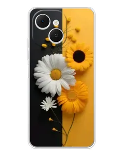 Чехол для TECNO Spark 40C с картинкой «Подсолнух и ромашка» Чехол для TECNO Spark 40C с картинкой «Подсолнух и ромашка»