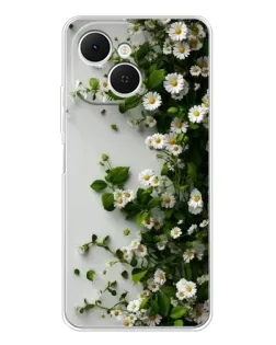 Чехол для TECNO Spark 40C с картинкой «Ветка мелких белых цветов» Чехол для TECNO Spark 40C с картинкой «Ветка мелких белых цветов»
