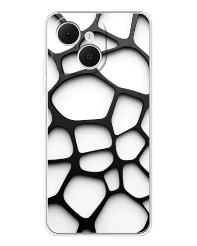 Чохол для TECNO Spark 40C з картинкою «Біла об'ємна сітка» Чохол для TECNO Spark 40C з картинкою «Біла об'ємна сітка»