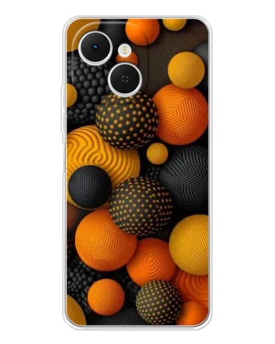 Чохол для TECNO Spark 40C з картинкою «Об'ємні помаранчеві сфери» Чохол для TECNO Spark 40C з картинкою «Об'ємні помаранчеві сфери»