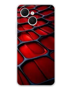 Чохол для TECNO Spark 40C з картинкою «Червона глянцева сітка» Чохол для TECNO Spark 40C з картинкою «Червона глянцева сітка»