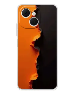 Чохол для TECNO Spark 40C з картинкою «Помаранчевий розлом» Чохол для TECNO Spark 40C з картинкою «Помаранчевий розлом»