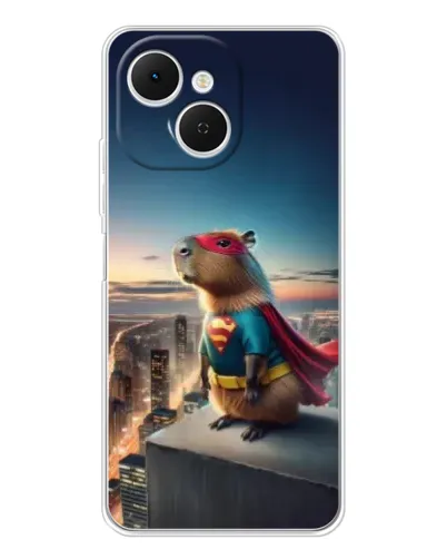 Чехол для TECNO Spark 40C с картинкой «Капи-мен супергерой» Чехол для TECNO Spark 40C с картинкой «Капи-мен супергерой»