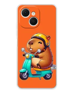 Чехол для TECNO Spark 40C с картинкой «Капибара на скутере» Чехол для TECNO Spark 40C с картинкой «Капибара на скутере»