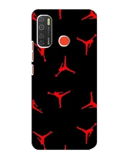 Чехол для TECNO Spark 5 Pro с картинкой «Jordan Red Pattern»