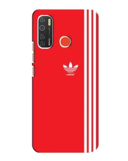 Чехол для TECNO Spark 5 Pro с картинкой «Красный минимализм Adidas» Чехол для TECNO Spark 5 Pro с картинкой «Красный минимализм Adidas»