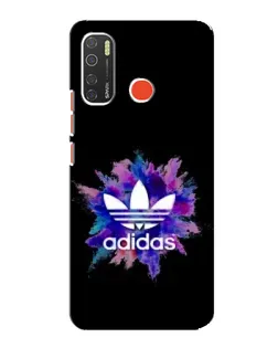 Чехол для TECNO Spark 5 Pro с картинкой «Взрыв красок Adidas»