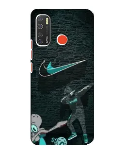 Чехол для TECNO Spark 5 Pro с картинкой «Спортивный арт Nike»