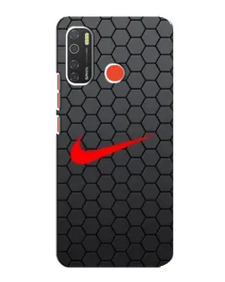 Чехол для TECNO Spark 5 Pro с картинкой «Nike — карбоновая сетка»