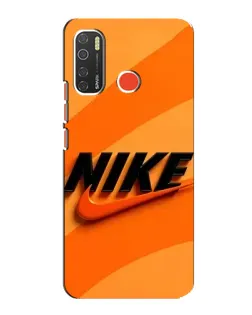Чехол для TECNO Spark 5 Pro с картинкой «Оранжевый драйв Nike»