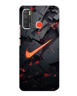 Чехол для TECNO Spark 5 Pro с картинкой «Nike — эффект разломов» Чехол для TECNO Spark 5 Pro с картинкой «Nike — эффект разломов»
