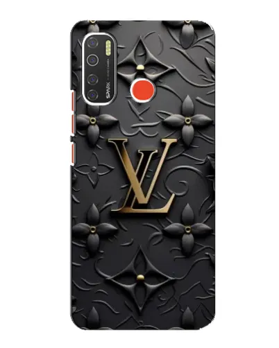 Чехол для TECNO Spark 5 Pro с картинкой «Кожаная текстура LV»
