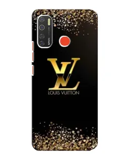 Чехол для TECNO Spark 5 Pro с картинкой «LV — золотые искры»