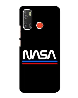 Чехол для TECNO Spark 5 Pro с картинкой «NASA — классика Red Blue»
