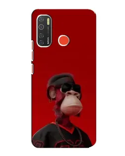 Чехол для TECNO Spark 5 Pro с картинкой «Bored Ape в красном» Чехол для TECNO Spark 5 Pro с картинкой «Bored Ape в красном»