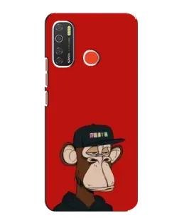 Чехол для TECNO Spark 5 Pro с картинкой «Bored Ape — красный фон» Чехол для TECNO Spark 5 Pro с картинкой «Bored Ape — красный фон»