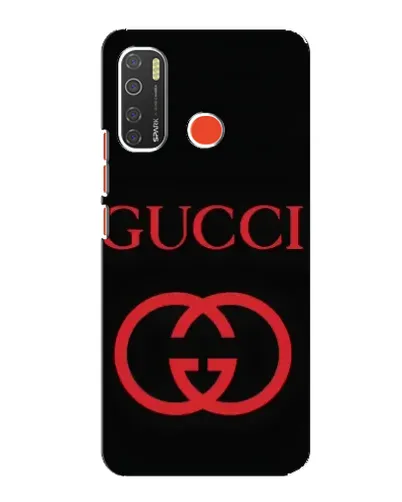 Чехол для TECNO Spark 5 Pro с картинкой «Gucci — красный логотип»