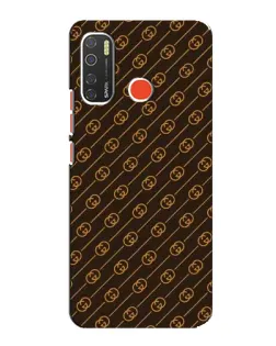 Чехол для TECNO Spark 5 Pro с картинкой «Gucci — золотые диагонали»