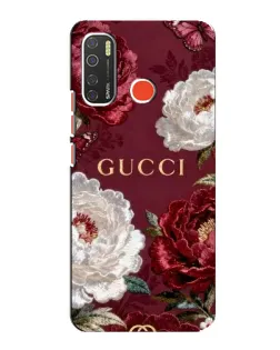 Чехол для TECNO Spark 5 Pro с картинкой «Gucci — бордовые розы»