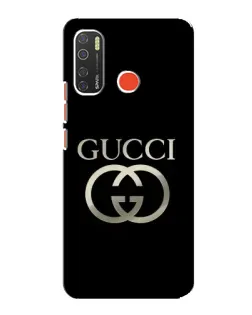 Чехол для TECNO Spark 5 Pro с картинкой «Gucci — золото на черном»