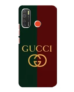 Чехол для TECNO Spark 5 Pro с картинкой «Gucci — темно-зеленый градиент»
