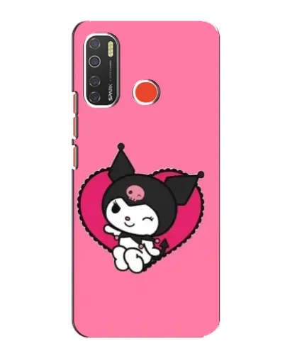 Чехол для TECNO Spark 5 Pro с картинкой «Kuromi — любовь в сердце»