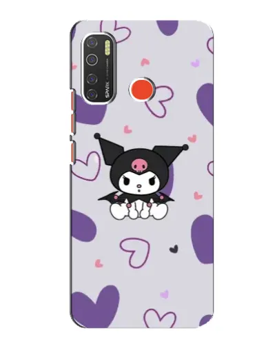 Чехол для TECNO Spark 5 Pro с картинкой «Kuromi и лавандовые сердца»