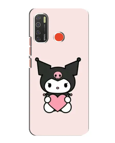 Чехол для TECNO Spark 5 Pro с картинкой «Kuromi и сердце»
