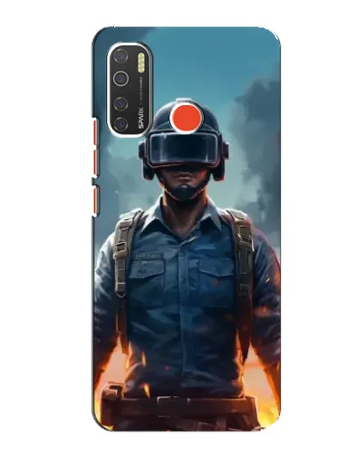 Чехол для TECNO Spark 5 Pro с картинкой «PUBG — реалистичный герой»