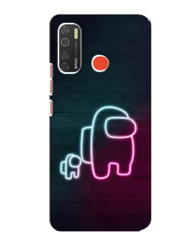 Чохол для TECNO Spark 5 Pro з картинкою «Among Us неон-арт» Чохол для TECNO Spark 5 Pro з картинкою «Among Us неон-арт»